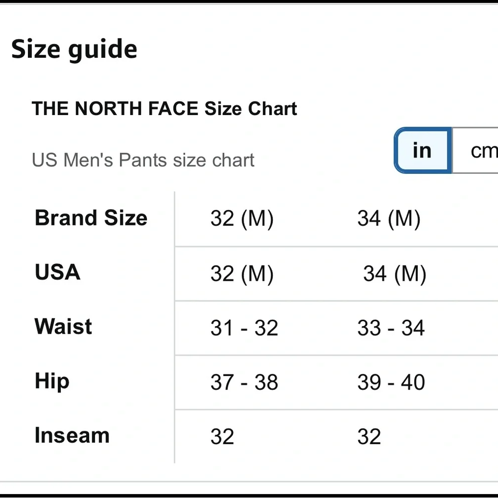 North Face Men’s Convertible Hiking Utility Cargo Pants Tan Size Medium